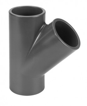 PVC T-Stück 45°